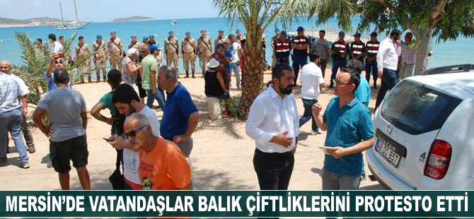 Silifke'de kurulacak balık çiftliklerine protestolar karşı devam ediyor