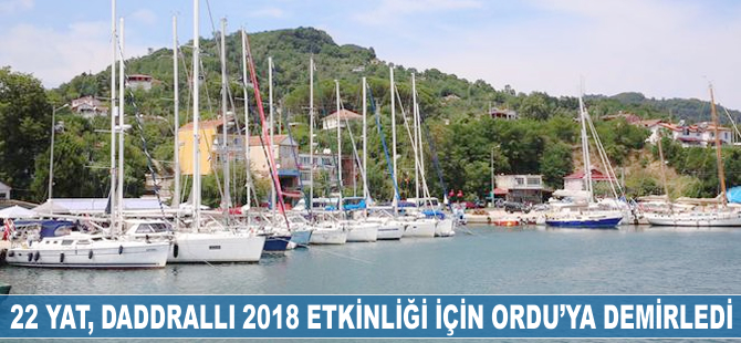 22 yat, DADDralli 2018 etkinliği için Ordu'ya demirledi