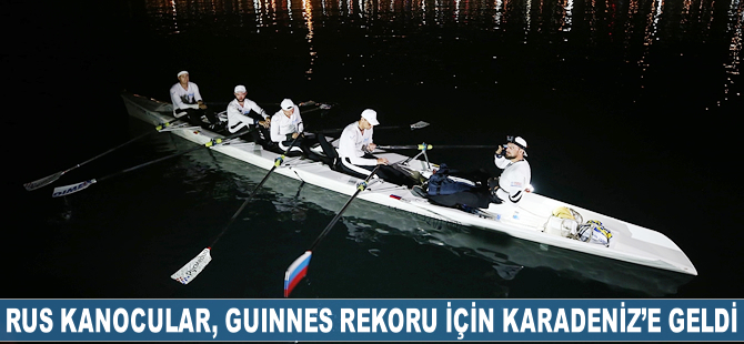 Rus kanocular Guinness rekoru için Karadeniz'e geldi