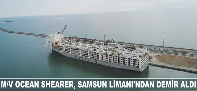 M/V OCEAN SHEARER, Samsun Limanı'ndan demir aldı