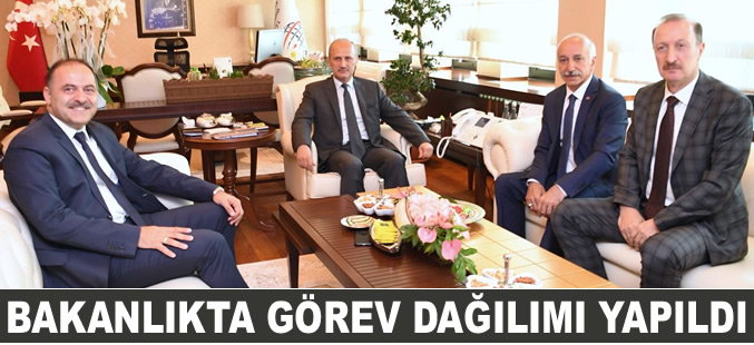Ulaştırma ve Altyapı Bakanlığı'nda görev dağılımı yapıldı