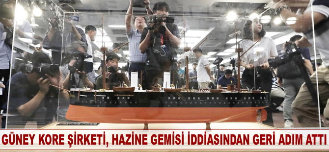 Güney Kore şirketi, hazine gemisi iddiasından geri adım attı