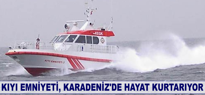 Kıyı Emniyeti, Karadeniz'de hayat kurtarıyor