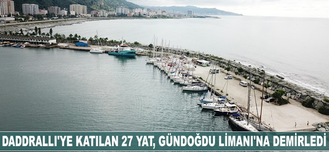 DADDralli'ye katılan 27 yat, Gündoğdu Limanı'na demirledi