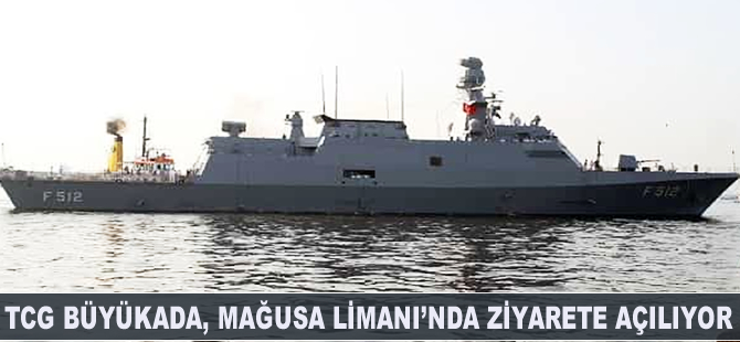 TCG Büyükada, Mağusa Limanı'nda ziyarete açılıyor