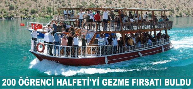 200 öğrenci Halfeti’yi gezme fırsatı buldu