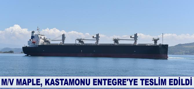 M/V MAPLE, Kastamonu Entegre'ye teslim edildi