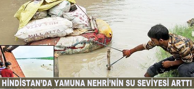 Hindistan'da Yamuna Nehri'nin su seviyesi arttı