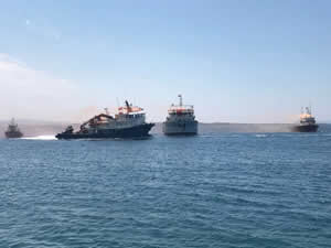 El konulan üç Türk gemisi Cezayir'den döndü