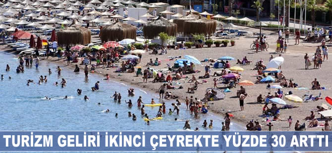 Turizm geliri ikinci çeyrekte yüzde 30 arttı