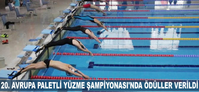 20. Avrupa Paletli Yüzme Şampiyonası'nda ödüller verildi