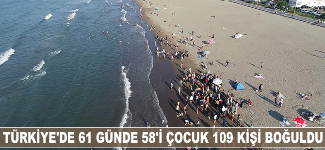 Türkiye'de 61 günde 109 kişi boğuldu