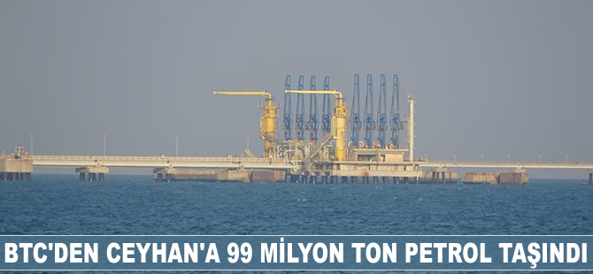 BTC'den Ceyhan'a 399 milyon ton petrol taşındı