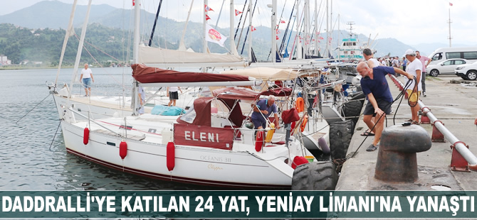 DADDRalli'ye katılan 24 yat Yeniay Limanı'na yanaştı