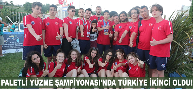 20. Avrupa Gençler Paletli Yüzme Şampiyonası'nda Türkiye ikinci oldu
