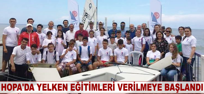 Hopa'da yelken eğitimleri başladı