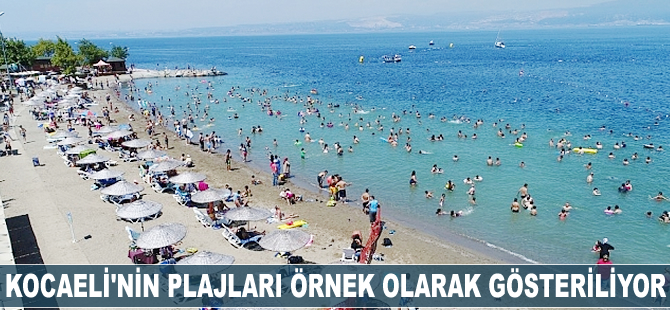 Kocaeli'nin plajları örnek olarak gösteriliyor