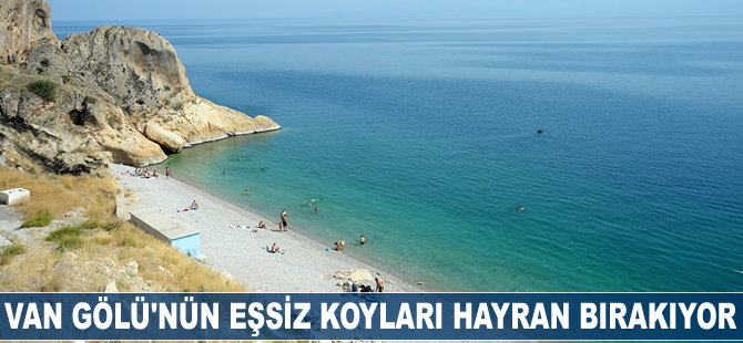 Van Gölü'nün eşsiz koyları hayran bırakıyor