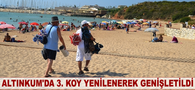 Altınkum'da 3. koy yenilenerek genişletildi