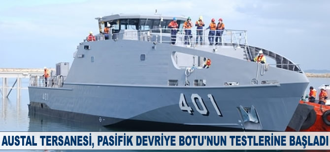 Austal Tersanesi, Pasifik Devriye Botu'nun deniz testlerine başladı