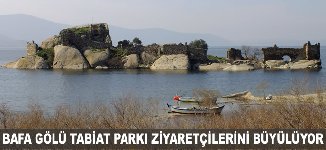 Bafa Gölü Tabiat Parkı ziyaretçilerini büyülüyor