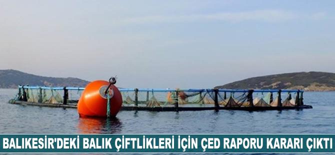 Balıkesir'deki balık çiftlikleri için ÇED Raporu kararı çıktı