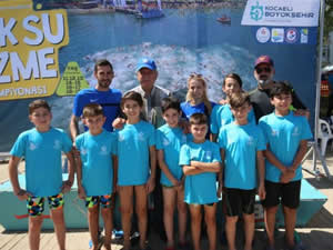 Kocaeli'de Açık Su Yüzme Şampiyonası yapıldı