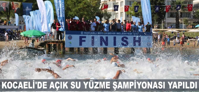 Kocaeli'de Açık Su Yüzme Şampiyonası yapıldı