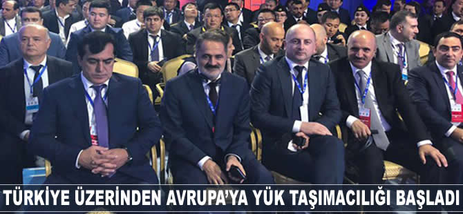 Türkiye üzerinden Avrupa'ya yük taşımacılığı başladı