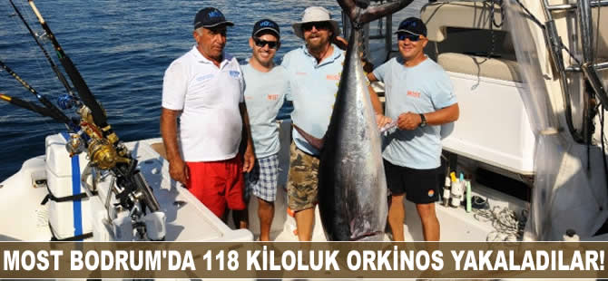Most Bodrum Balık Turnuvasın'da 118 kiloluk orkinos tutuldu