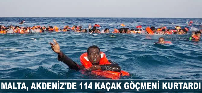Malta, Akdeniz'de 114 kaçak göçmeni kurtardı