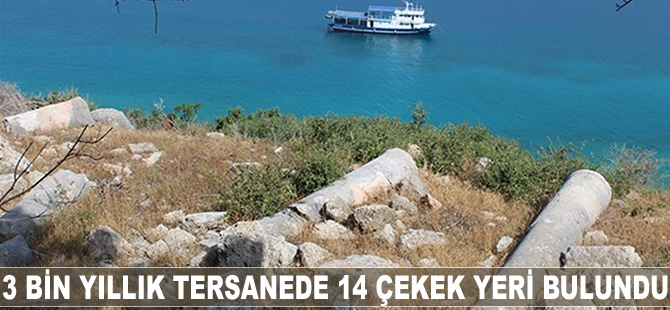 3 bin yıllık tersanede 14 çekek yeri bulundu