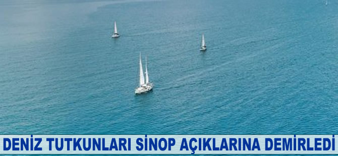 Deniz tutkunları Sinop açıklarına demirledi