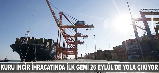 Kuru incir ihracatında ilk gemi 26 Eylül'de yola çıkıyor