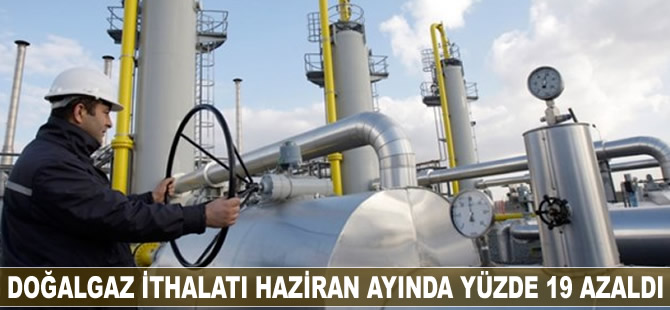 Doğalgaz ithalatı Haziran ayında yüzde 19 azaldı