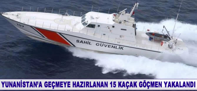 Fethiye'de 15 kaçak göçmen yakalandı