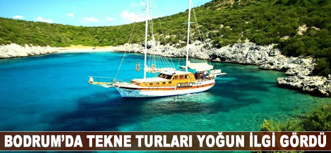 Bodrum'da tekne turları yoğun ilgi gördü