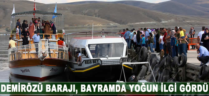 Demirözü Barajı, bayramda yoğun ilgi gördü