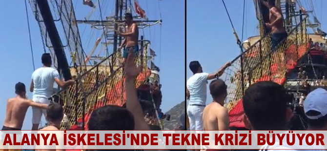 Alanya İskelesi'nde tekne krizi büyüyor