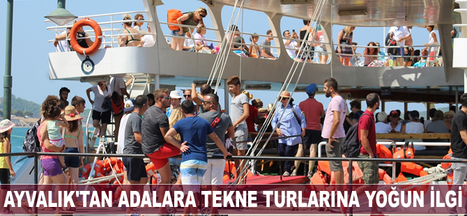 Ayvalık'tan adalara tekne turlarına yoğun ilgi