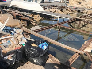 Girne Antik Limanı'ndaki çöpler tepki topluyor