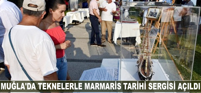 Muğla'da 'Teknelerle Marmaris Tarihi' sergisi açıldı