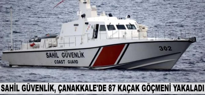 Sahil Güvenlik, 87 kaçak göçmeni yakalandı