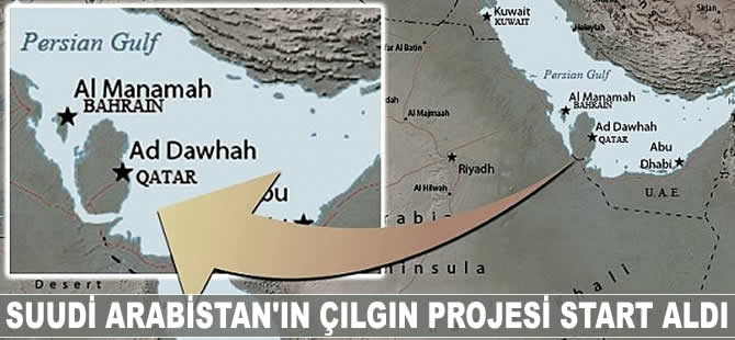 Suudi Arabistan'ın çılgın kanal projesi start aldı