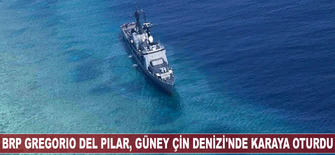 BRP Gregorio del Pilar, Güney Çin Denizi'nde karaya oturdu