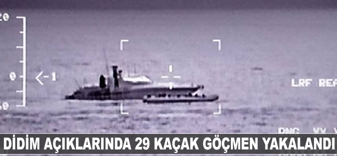 Didim'de 29 kaçak göçmen yakalandı