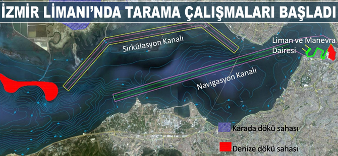 İzmir Limanı'nda tarama başladı