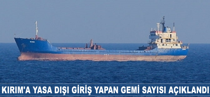 Kırım’a yasa dışı giriş yapan gemi sayısı açıklandı