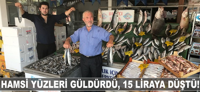 Hamsi yüzleri güldürdü, 15 liraya düştü!