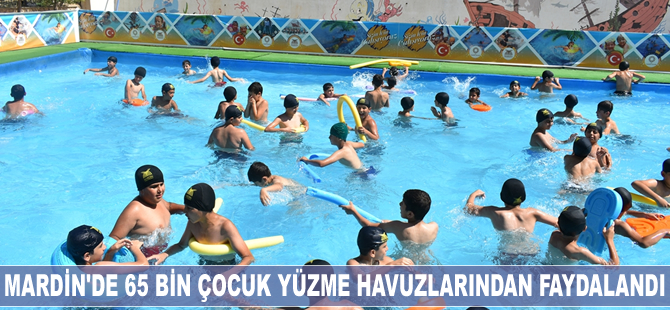 Mardin'de 65 bin çocuk yüzme havuzlarından faydalandı